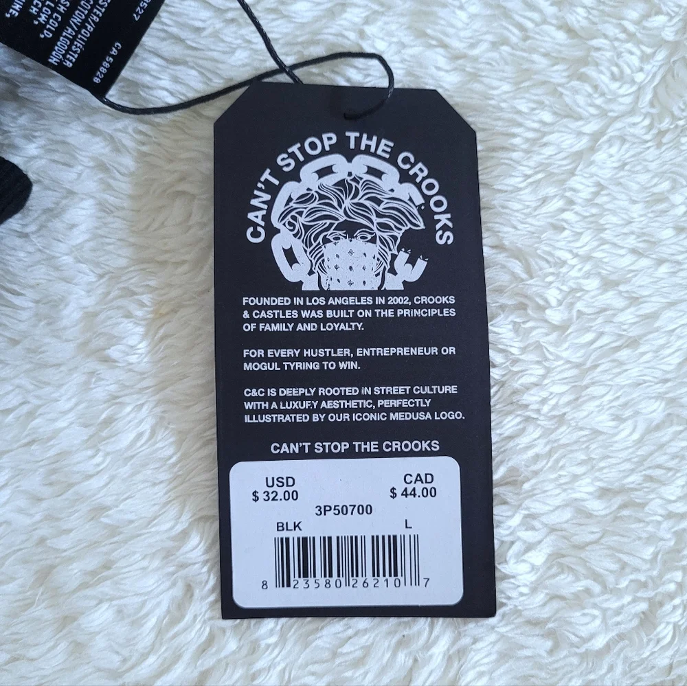 Crooks💰 & Castles🏰 Black🖤 Tee👕 - NWT - Picture 16 of 16